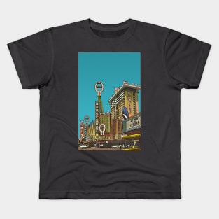 Las Vegas - Vintage Scenic Illustration Kids T-Shirt